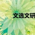 文选文研究（关于文选文研究简介）