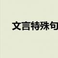 文言特殊句式（关于文言特殊句式简介）