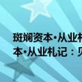 斑斓资本·从业札记：见证中国资本市场变迁（关于斑斓资本·从业札记：见证中国资本市场变迁简介）