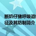 断奶仔猪呼吸道综合征及其防制（关于断奶仔猪呼吸道综合征及其防制简介）