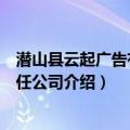 潜山县云起广告有限责任公司（关于潜山县云起广告有限责任公司介绍）