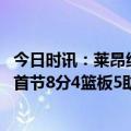 今日时讯：莱昂纳德接下来要守住自己的主场 真强莱昂纳德首节8分4篮板5助攻面断KD扣篮