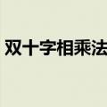 双十字相乘法介绍（双十字相乘法简单说明）