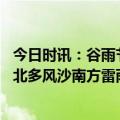 今日时讯：谷雨节气相关自然科普 预警大数据看谷雨华北东北多风沙南方雷雨密