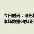 今日时讯：迪巴拉穆帅在任何球队都能取胜 替补神兵迪巴拉本场数据6射3正进1球+3关键传球获评8.2分