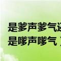 是爹声爹气还是嗲声嗲气（应该是爹声爹气还是嗲声嗲气）