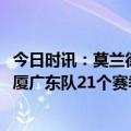 今日时讯：莫兰德我本希望打广东队 CBA关键战不敌浙江广厦广东队21个赛季以来首次无缘四强