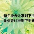 新企业会计准则下主要会计事项分录举例及财务报告填写说明（关于新企业会计准则下主要会计事项分录举例及财务报告填写说明简介）