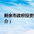 新余市政府投资管理办法（关于新余市政府投资管理办法简介）