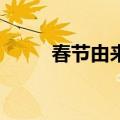 春节由来20字（春节由来是什么）