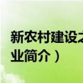 新农村建设之新农业（关于新农村建设之新农业简介）