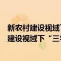 新农村建设视域下“三农”法律制度创新探究（关于新农村建设视域下“三农”法律制度创新探究简介）