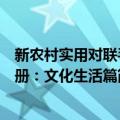 新农村实用对联手册：文化生活篇（关于新农村实用对联手册：文化生活篇简介）