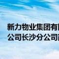 新力物业集团有限公司长沙分公司（关于新力物业集团有限公司长沙分公司简介）