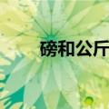 磅和公斤的换算（二者是什么关系）