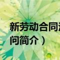 新劳动合同法100问（关于新劳动合同法100问简介）