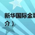 新华国际金融中心（关于新华国际金融中心简介）