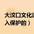 大汶口文化遗址在我国的哪个省（哪一年被列入保护的）