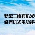 新型二维有机光电功能材料的第一性原理研究（关于新型二维有机光电功能材料的第一性原理研究简介）