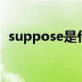 suppose是什么意思（怎么理解suppose）