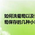 如何洗葡萄以及葡萄保存的几种小窍门（怎样洗葡萄以及葡萄保存的几种小窍门）