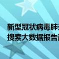 新型冠状病毒肺炎搜索大数据报告（关于新型冠状病毒肺炎搜索大数据报告简介）