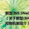 新型(Bi0.5Na0.5)TiO3基复合体系准同型相界及其控制机制（关于新型(Bi0.5Na0.5)TiO3基复合体系准同型相界及其控制机制简介）