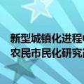 新型城镇化进程中农民市民化研究（关于新型城镇化进程中农民市民化研究简介）