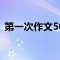 第一次作文500字（第一次作文500字范文）