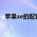 苹果se的配置（iPhone se的配置是什么）