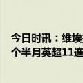 今日时讯：维埃拉曼城不可能把冠军拱手让人 这咋玩曼城2个半月英超11连胜期间4-1枪手4-1利物浦