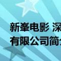 新峯电影 深圳有限公司（关于新峯电影 深圳有限公司简介）