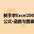 新手学Excel2007公式·函数与图表（关于新手学Excel2007公式·函数与图表简介）