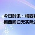 今日时讯：梅西将携大力神杯来华比赛 记者巴萨内部乐观但梅西回归无实际进展西甲批准非关键因素