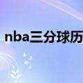 nba三分球历史排行榜（前五名你都认识吗）