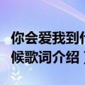 你会爱我到什么时候歌词（你会爱我到什么时候歌词介绍）