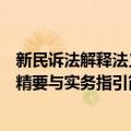 新民诉法解释法义精要与实务指引（关于新民诉法解释法义精要与实务指引简介）