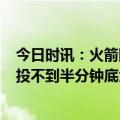 今日时讯：火箭队谈今年4号签交易方案 库明加苦练接球就投不到半分钟底角三分8连中