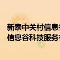 新泰中关村信息谷科技服务有限责任公司（关于新泰中关村信息谷科技服务有限责任公司简介）