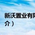 新沃置业有限公司（关于新沃置业有限公司简介）