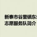 新泰市谷里镇东朱村志愿服务队（关于新泰市谷里镇东朱村志愿服务队简介）