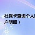 社保卡查询个人账户明细珠海（珠海社保卡如何查询个人账户明细）