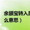 余额宝转入是什么意思（余额宝单次转入是什么意思）