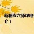 新疆农六师煤电有限公司（关于新疆农六师煤电有限公司简介）