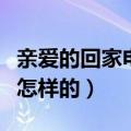 亲爱的回家电视剧大结局（亲爱的回家结局是怎样的）