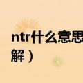 ntr什么意思网络语言（网上常说的ntr怎么理解）