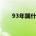 93年属什么生肖（93年是什么生肖）