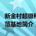 新金村超级稻示范基地（关于新金村超级稻示范基地简介）