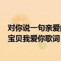 对你说一句亲爱的宝贝我爱你是什么歌（对你说一句亲爱的宝贝我爱你歌词）