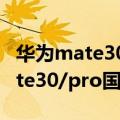 华为mate30pro国行什么时候上市（华为mate30/pro国行版上市时间）